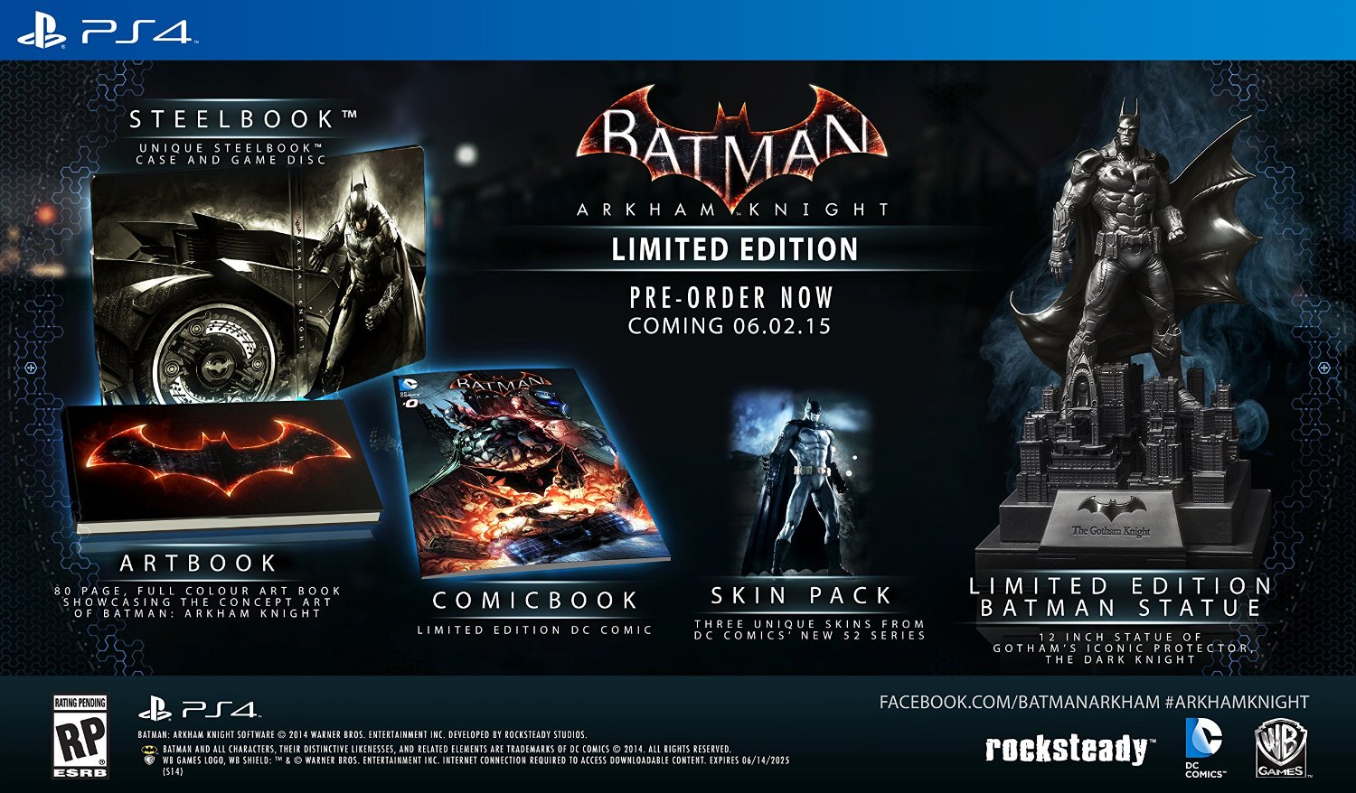 Batman: Arkham Knight Limited Edition contents