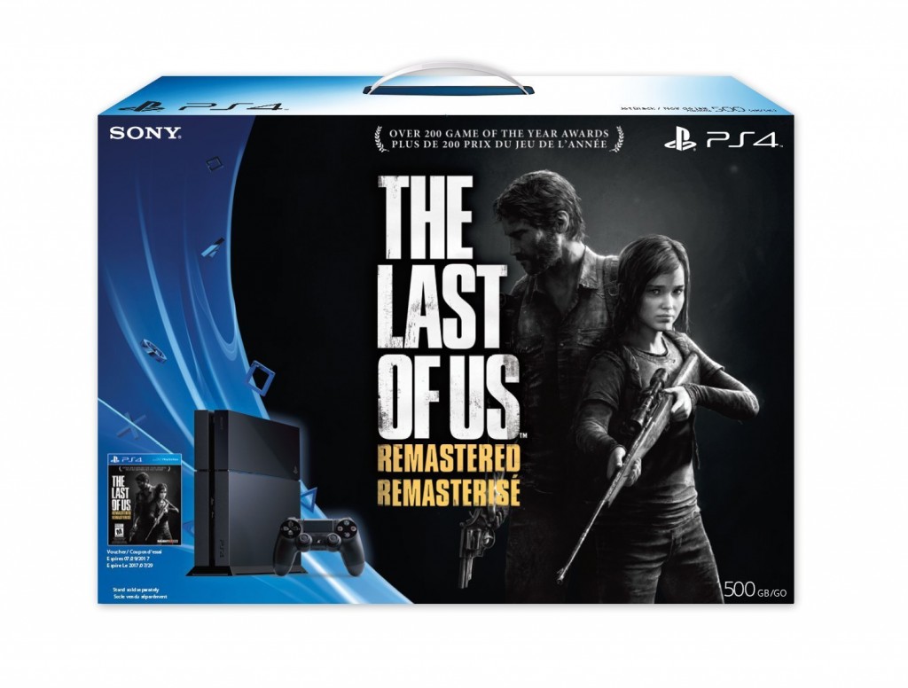 PS4 video game bundle with the Last of Us Remastered